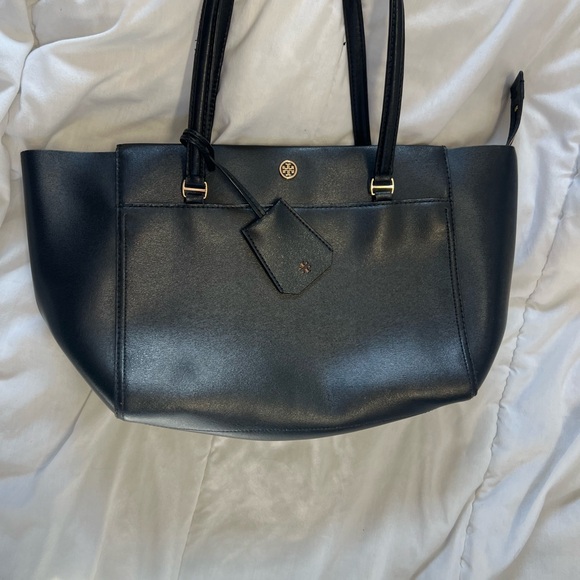 Tory Burch Handbags - Tory Burch Black Leather Tote